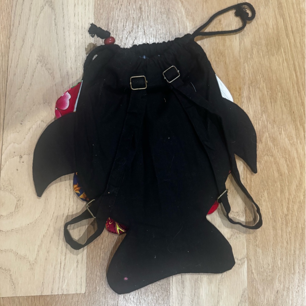 Colorful Fish-Shaped Drawstring Backpack Bag - image 4